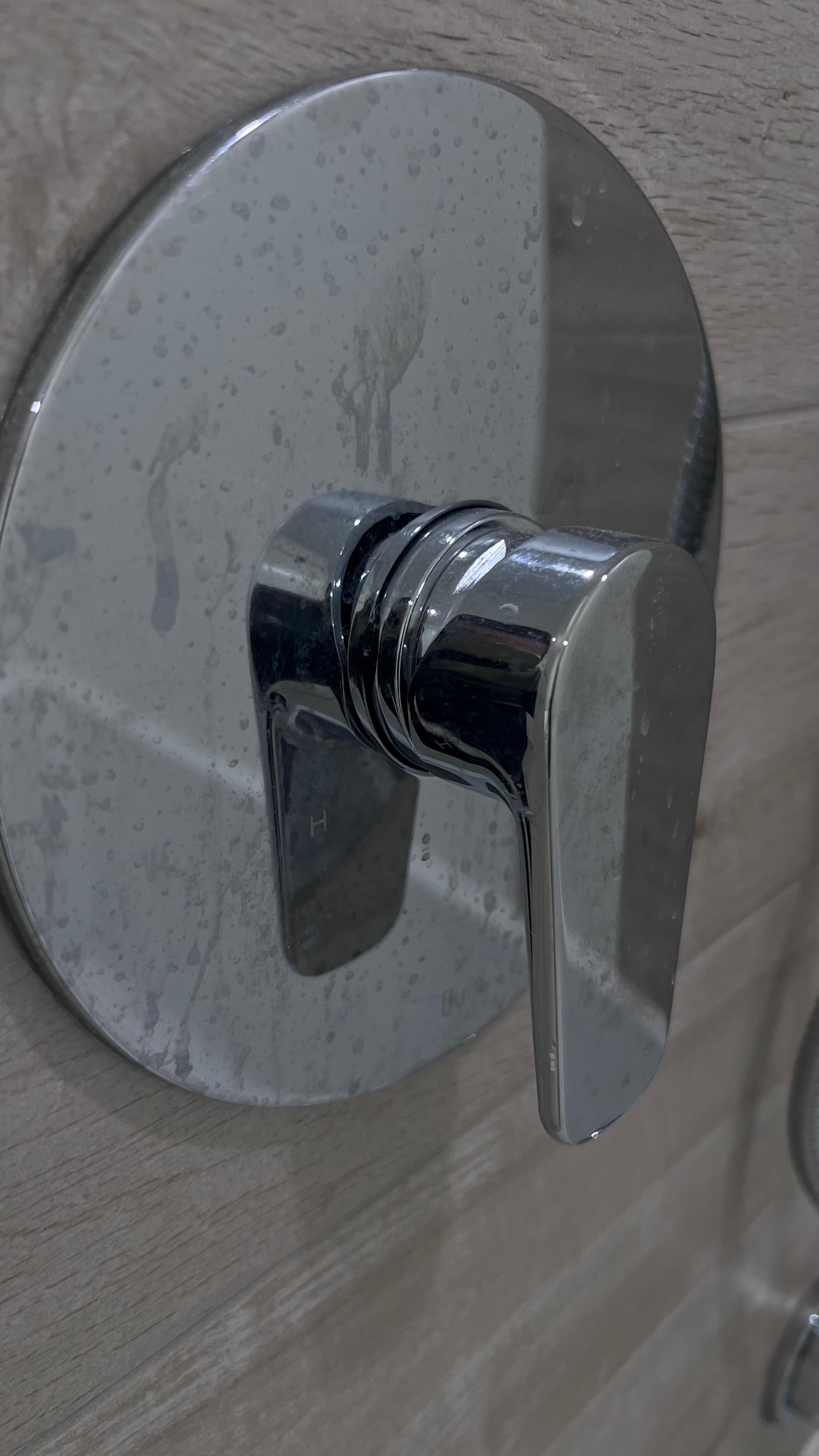 Before: faucet and sink area cleaning in Vancouver