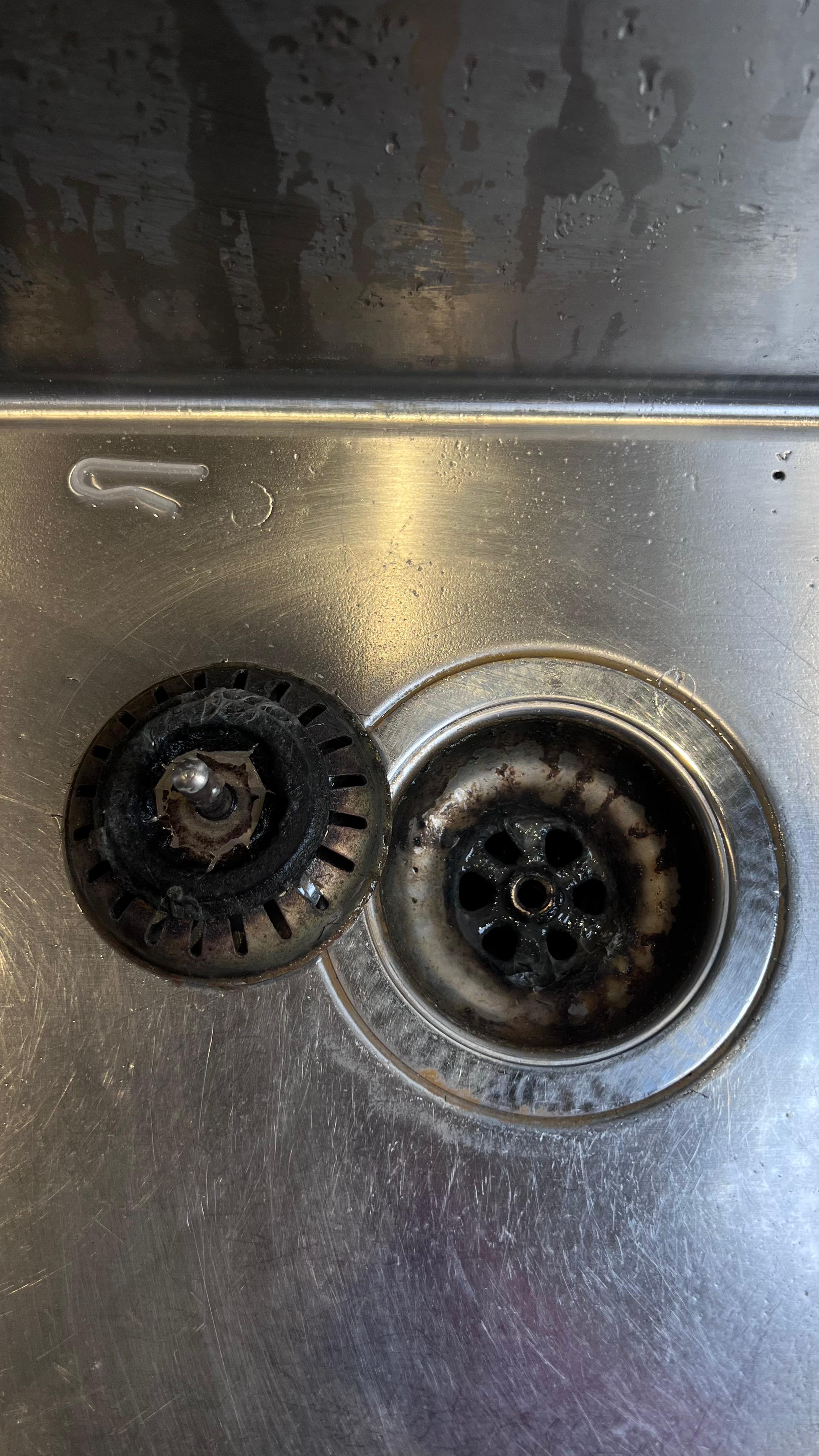 Before: sink and stainless steel cleaning in Vancouver